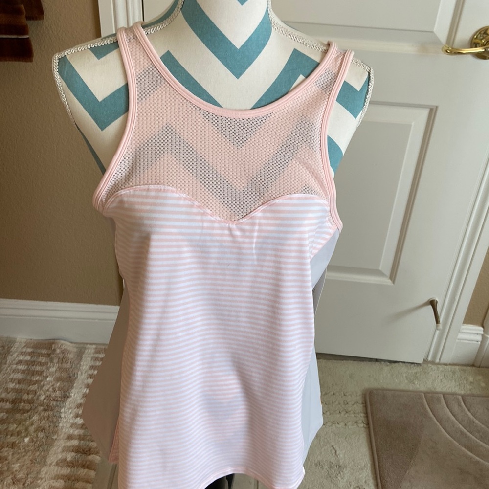 Lucy Pink and Gray Tank Top NEW